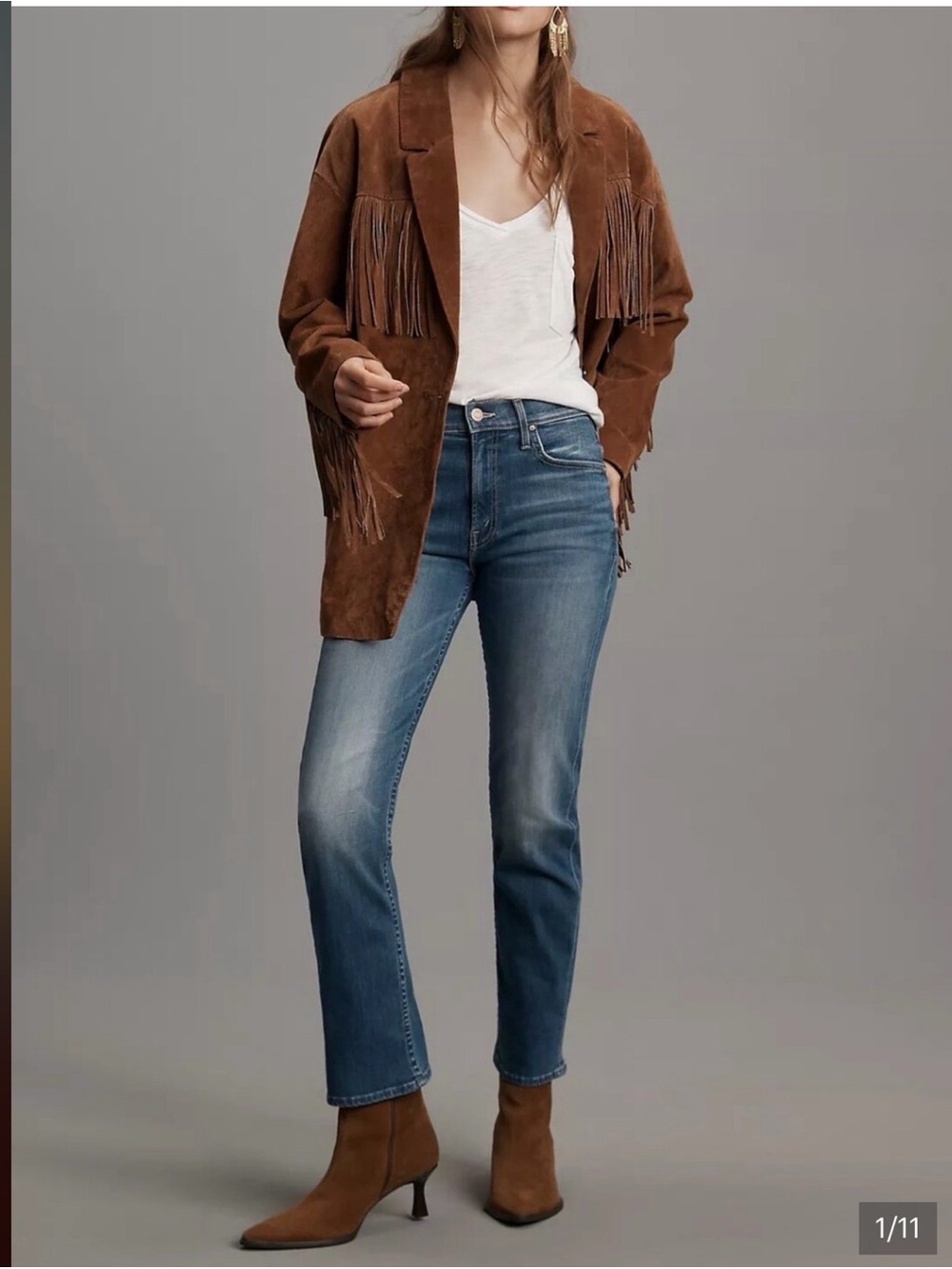 Mother mid rise Rider Ankle in Llasa Love 28